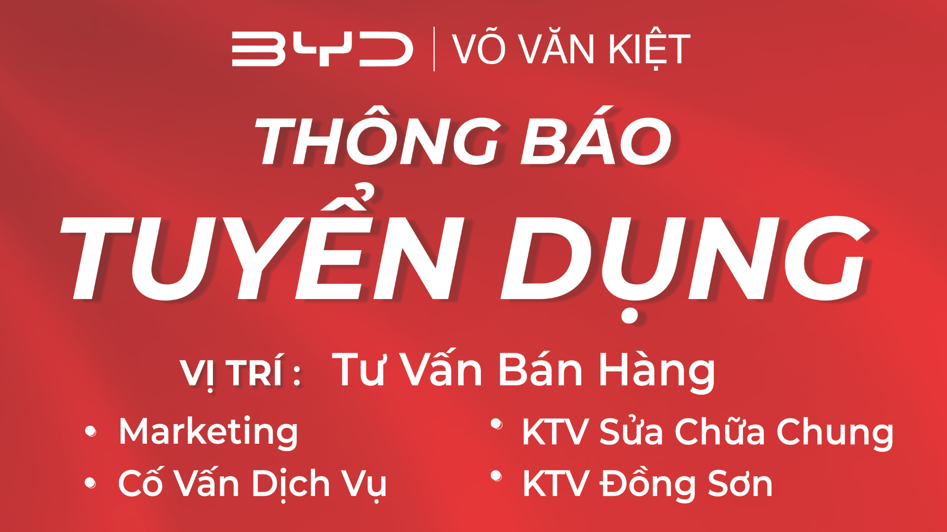 TUYỂN DỤNG NHÂN SỰ